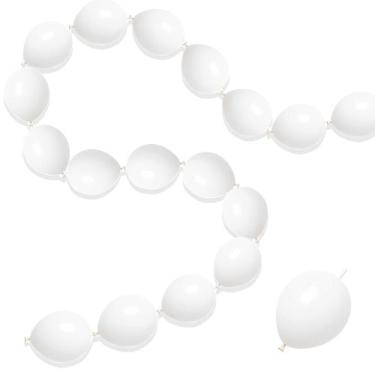 Imagem de Balões de Látex Branco 6 Polegadas - Pacote com 100 Unidades - JINUPHI