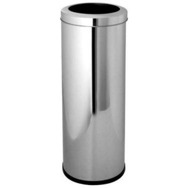 Imagem de Lixeira Cesto Em Aço Inox 50 Litros Com Aro - JSN