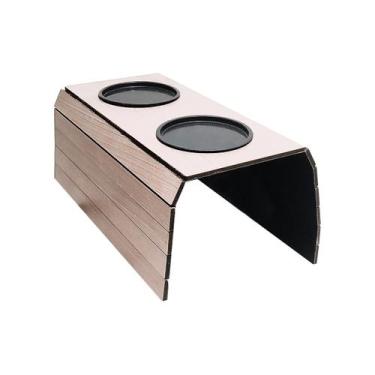 Imagem de Esteira Para BraÇO De SofÁ FlexÍVel Com Porta Copos Branco - ATACADÃO 