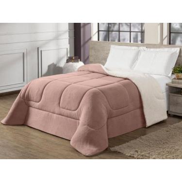 Imagem de Coberdrom Sherpa Queen Edredon Pele De Carneiro - Charme do Detalhe, R