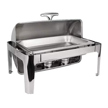 Imagem de Rechaud inox 1 cuba 9 litros banho-maria tampa giratória basculante Richoa