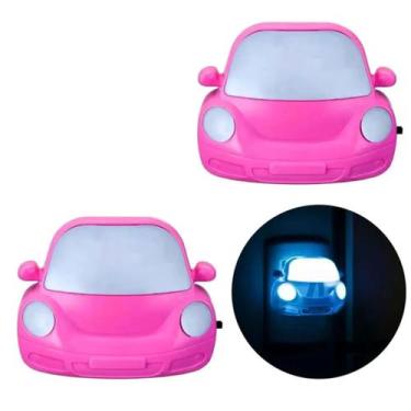 Imagem de kit 2 Abajur De Tomada Infantil Quarto Luz Noturna Led Carro - Zein Im