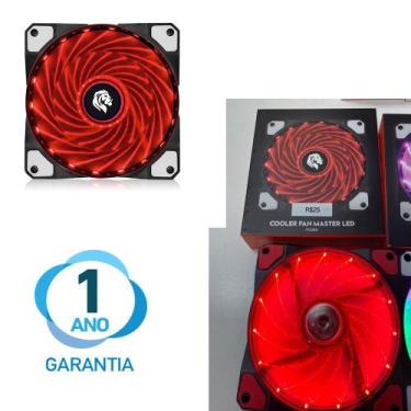 Imagem de Cooler Gamer Silencioso 1600RPM 12x12cm 5v e 12v Garantia de 1 Ano FC1