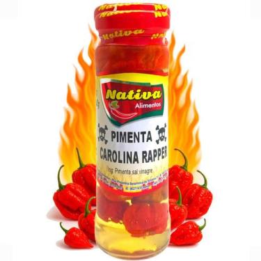 Imagem de Pimenta Carolina Reaper em Conserva Inteira 120g Nativa