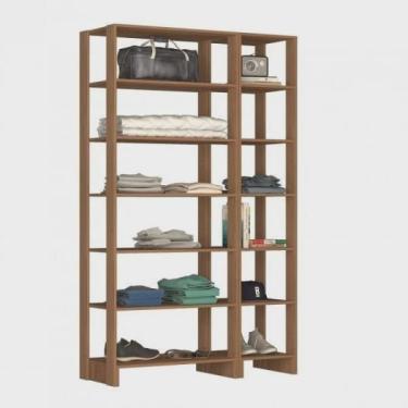 Imagem de Guarda-Roupa Closet 2 Peças com 12 Nichos Yes