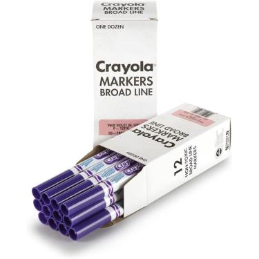 Imagem de Crayola Violet Purple - Marcadores Laváveis de Massa 12