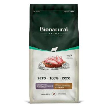 Imagem de Ração Bionatural Prime Light Cães Adultos Castrados Raças