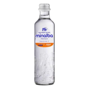 Imagem de Água Mineral Natural Premium Com Gás em Vidro minalba 300ml