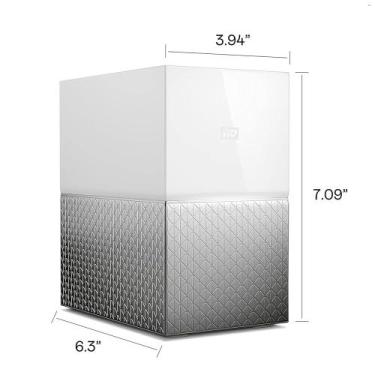 Imagem de HD Externo Western Digital 8TB My Cloud Home Duo Desktop 3.5 USB 3.0 c