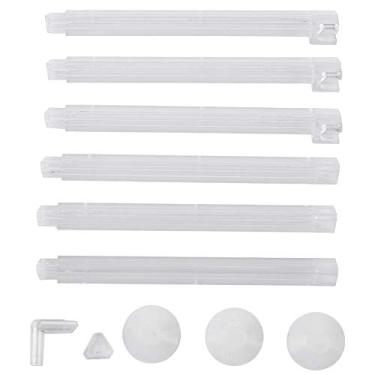 Imagem de Barra de Liberação de Bolha do Tanque de Peixes de Aquário Plástico Transparente, Cria um Ambiente Confortável 3 Ventosas Fortes 6 Barras Montáveis ​​Material Seguro Premium