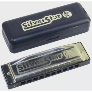 Imagem de Gaita Harmônica Hohner Silver Star 504/20 em Dó (c)