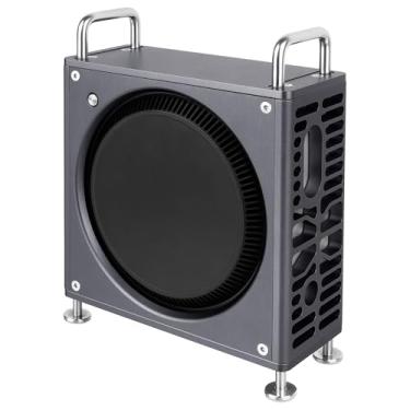 Imagem de Geekria Suporte de chassi de alumínio para computador compatível com Apple 2024 Mac Mini M4 / Mac Mini M4 Pro - Acessórios de dissipação de calor otimizada (cinza espacial)