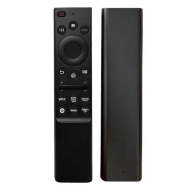Imagem de Controle remoto compatível com Samsung Smart TV 4K, 8K, OLED, QLED, botões Netflix, Prime, Globoplay, navegador, substituto
