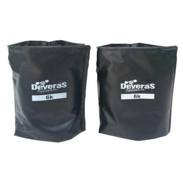 Imagem de Par de Tornozeleiras de Peso 6 kg Caneleira Peso 6kg - Deveras