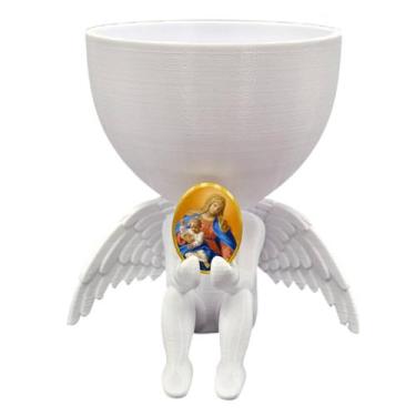 Imagem de Anjo da Guarda Anjinho Nossa Senhora Rosario Vasinho - Point da Fe