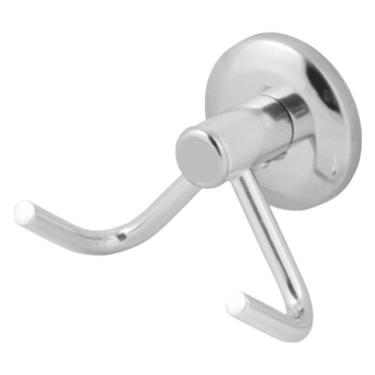 Imagem de Gancho Cabide Duplo De Toalha Em Aço Inox E Alumínio