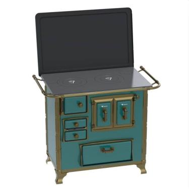 Imagem de Fogao a Lenha GII N 1 Renaissance Turquesa 