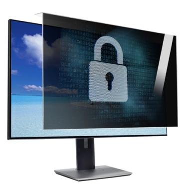 Imagem de HXLXWUSC Filtro de tela de privacidade para monitor de computador, protetor de tela com bloqueio de luz azul universal removível, 45 cm, para proteção de segurança de dados (18/20 polegadas 458 x 280