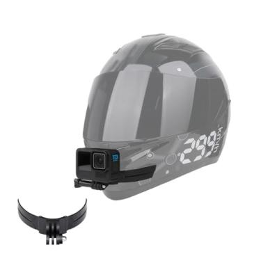 Imagem de Lupholue Kits de suporte de queixo para capacete de motocicleta com almofadas curvas adesivas compatíveis com GoPro Hero 13, 12, 11, 10, 9, 8, 7, (2018), 6 5, Hero Black, Session, Xiaomi Yi, SJCAM