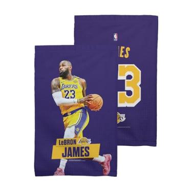 Imagem de Northwest Toalha de fã NBA Los Angeles Lakers Lebron James, licenciada, ultra macia e absorvente, toalha de ginástica esportiva, 40,6 x 63,5 cm