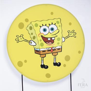 Imagem de Painel Decorativo para Festa 1,50x1,50 metros Vesti Fácil com Elástico Bob Esponja - Fera Print