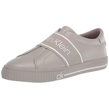 Imagem de Calvin Klein Tênis feminino Clairen, Branco/preto, 9.5