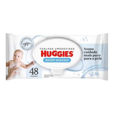 Imagem de Lenços Umedecidos Huggies Recém Nascido 48 Unidades