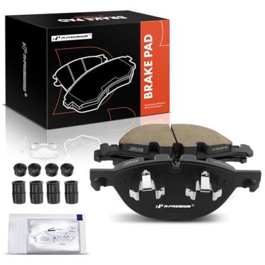 Imagem de A-Premium Conjunto de pastilhas de freio a disco de cerâmica frontal compatível com BMW X5 2011-2018, X6 2008-2019, 4,4L, 4 peças