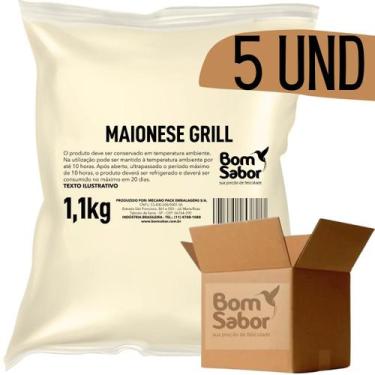 Imagem de Maionese Grill Bom Sabor Bag 1,1kg - 5 und