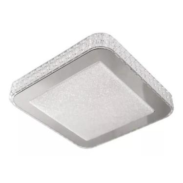 Imagem de Plafon cristal gemini 12w 28x28cm branco frio - OPUS