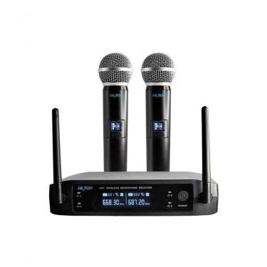 Imagem de Microfone Sem Fio Leson Ls902 Digital 02 Microfones