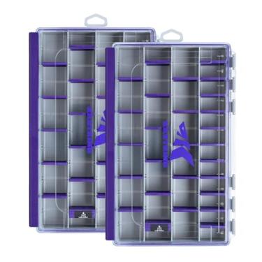 Imagem de KastKing Caixa de equipamentos à prova d'água HyperSeal — Royale Family Edition, bandejas impermeáveis 3600 e 3700, caixa organizadora de equipamentos de pesca com divisórias removíveis