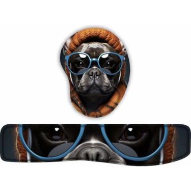 Imagem de Kit Mouse Pad + Apoio De Teclado Coleção Bulldog 4 - Estampado, 4