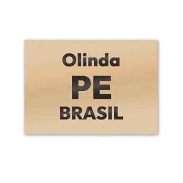 Imagem de Imã de Geladeira Olinda Pernambuco MDF 8x5 para Viagem