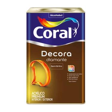 Imagem de DECORA DIAMANTE BRANCO GELO 18L - CORAL