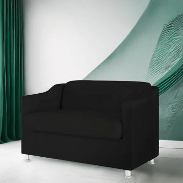 Imagem de Namoradeira Bia Decorativa Reforçada Recepção Clinica Salão Sala De Estar Suede