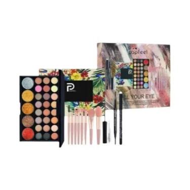 Imagem de Conjunto De Maquiagem Para Os Olhos Femininos Paleta De Sombra Delinea