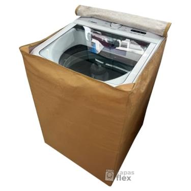 Imagem de CAPA PARA MÁQUINA DE LAVAR BRASTEMP 17KG BW17LTA IMPERMEÁVEL FLEX (Bege)