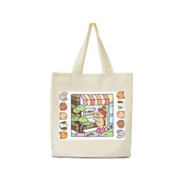 Imagem de Bolsa EcoBag Algodao Cru Estampa BOB - sem marca, 32 x 38 cm sem alça 