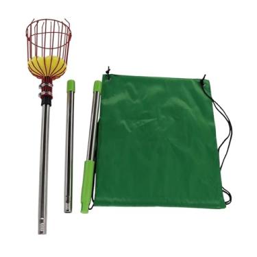 Imagem de IEUDNS Vara para colheita de frutas com cesta Vara para colheita fácil de usar Ferramenta de agarrar Colhedor de árvores frutíferas para goiabas Pomelo, 1.2m