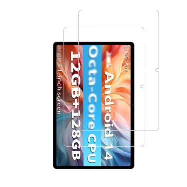 Imagem de WUNIAK Protetor de tela para tablet EHFiDC K11-C5 de 11 polegadas Android 14 tablets, película de vidro temperado HD resistente a arranhões para proteção contra quedas EHFiDC K11-C5, sensível ao toque