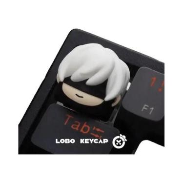 Imagem de Teclas Fofas De Resina Feitas À Mão Nier Automata 2b9s Para Teclado Me