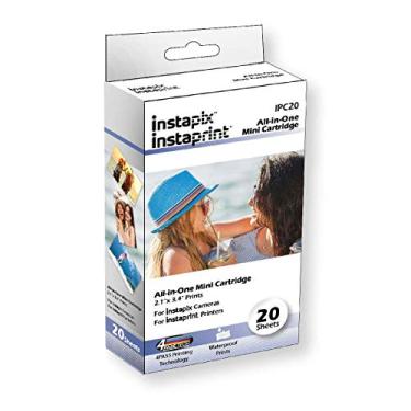 Imagem de Pacote com 2 cartuchos Instaprint Instaprint com 20 impressões totais para câmeras Minolta Instapix e Impressoras Bluetooth Bell + Howell Instaprint