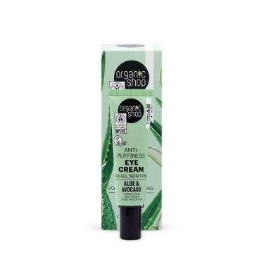 Imagem de Creme para Olheiras - Aloe Vera e Abacate Organic Shop (30 ml)