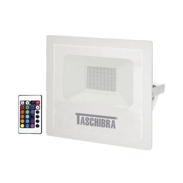 Imagem de Refletor Taschibra Led Tr Slim 20W Luz Rgb Branco Bivolt