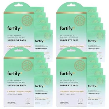 Imagem de Fortify 9 em 1 almofadas coreanas sob os olhos com zeólita - tratamento antiolheiras e olhos inchados, testado por dermatologistas - 20 pares (pacote com 4)