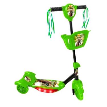 Imagem de patinete infantil com luzes led e som para menino e menina 3 rodas ref