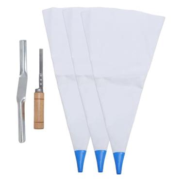 Imagem de Bolsa de argamassa de alvenaria de argamassa de telha com junta de tijolos e ponteiro de tuck reutilizável saco de focas de focas de cimento fácil de limpar