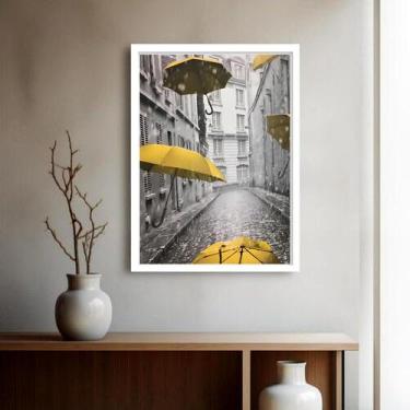 Imagem de Quadro Decorativo Londres Guarda Chuvas - 70x50cm - Quadros On-line, M