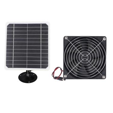 Imagem de Sanpyl Ventiladores Solares para o Kit de Ventilador de Exaustão de Fora, Energia Solar para Galinheiro de Estufa Galinheiro de Galinheiro, Painel Solar de 50W e Ventilador de